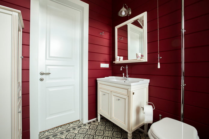 porte bianche nel bagno