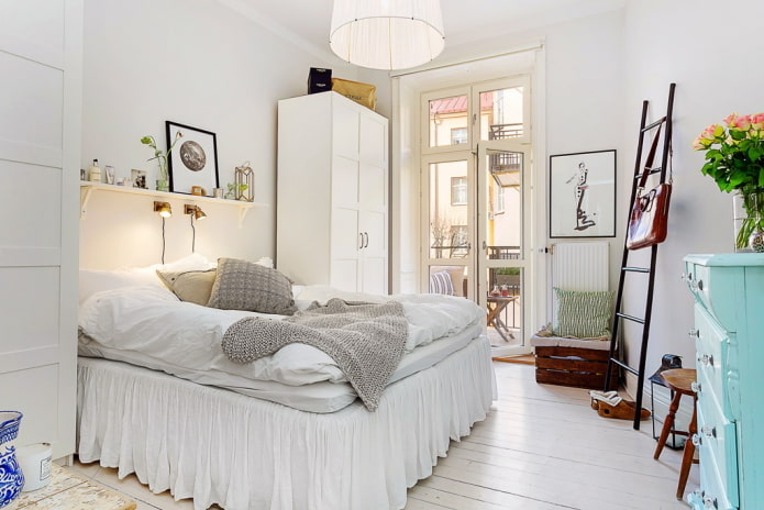 Camera da letto scandinava