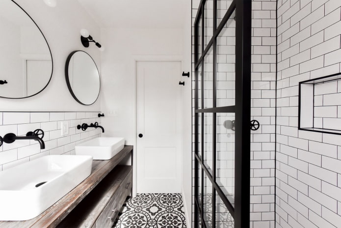 bagno in stile scandinavo