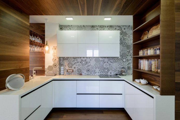 Mobili da cucina a U