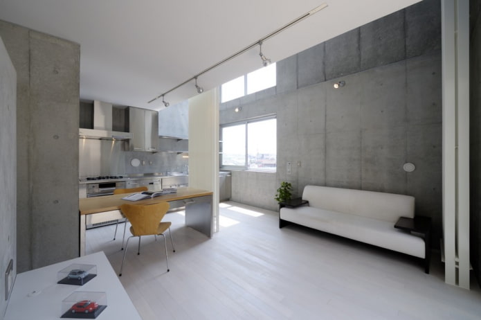 soffitto bianco e pavimento bianco