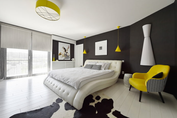 camera da letto elegante in stile moderno