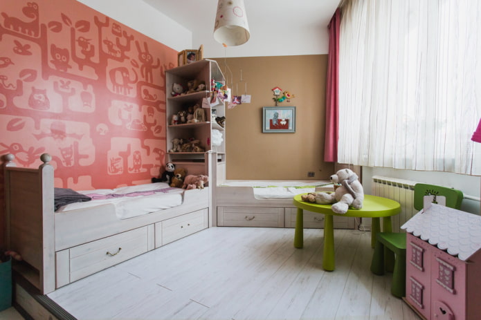 pareti luminose e laminato bianco