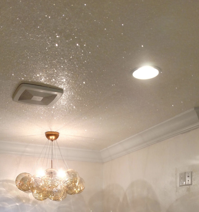 soffitto con glitter