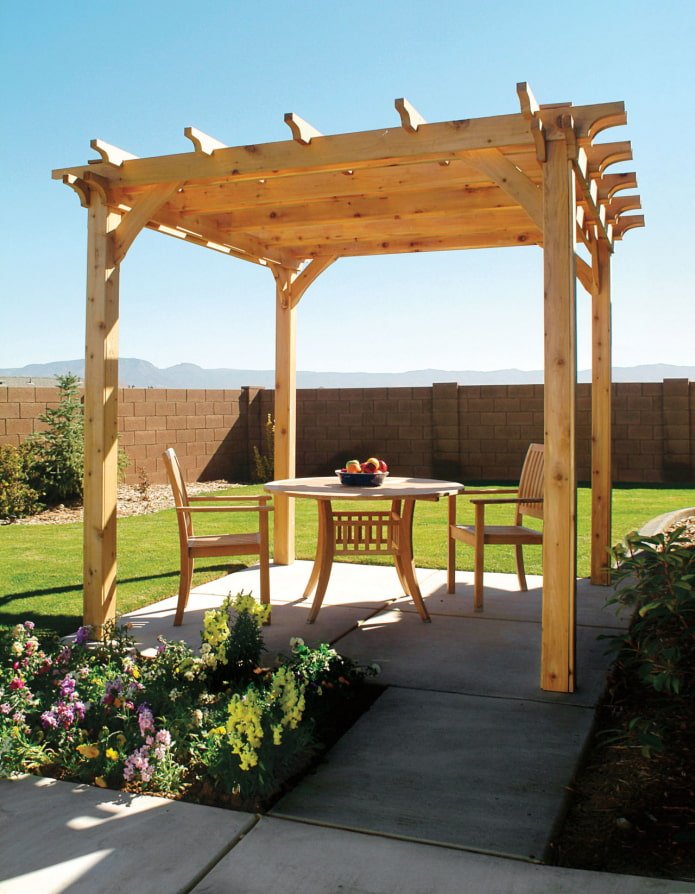pergola in giardino