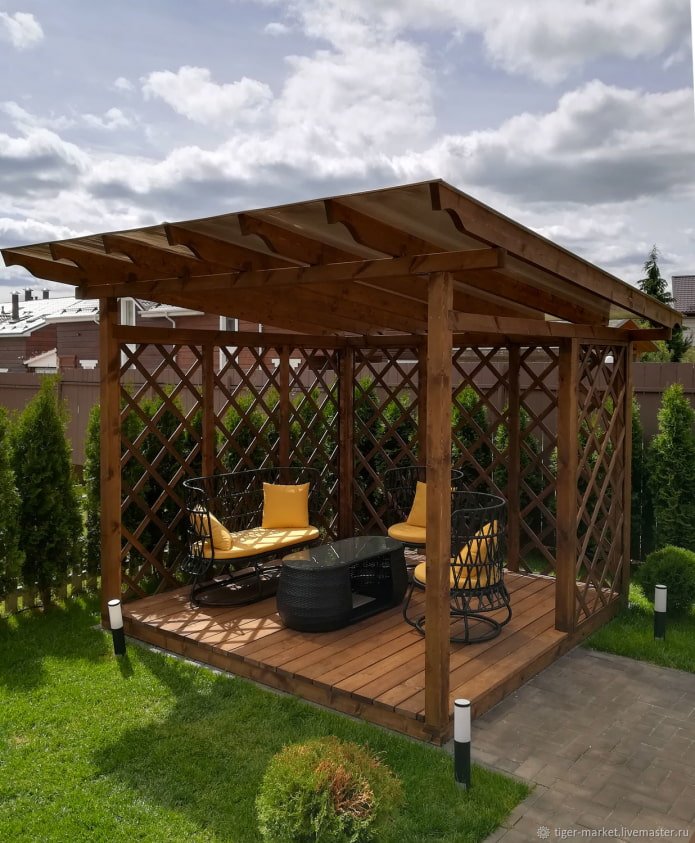 pergola in un cottage estivo