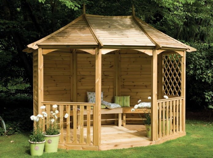 cuscini nel gazebo