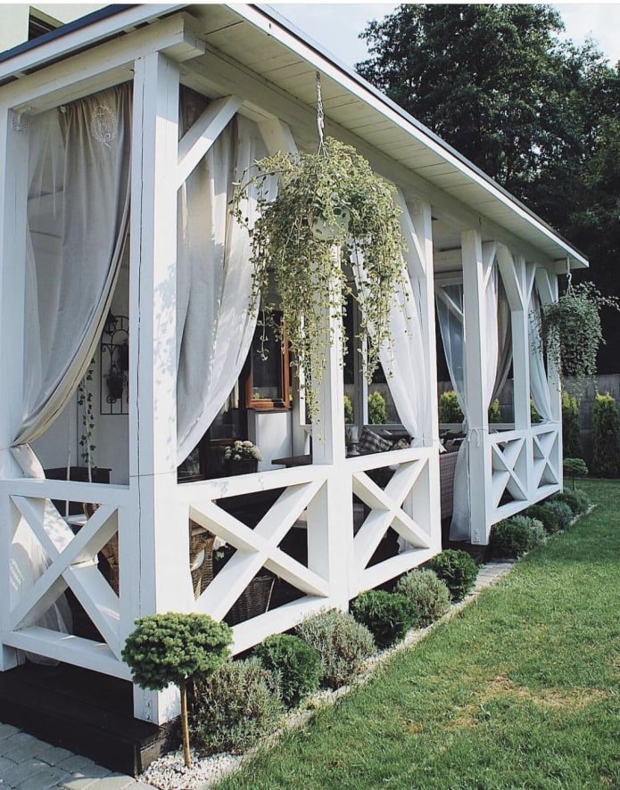tende nel gazebo
