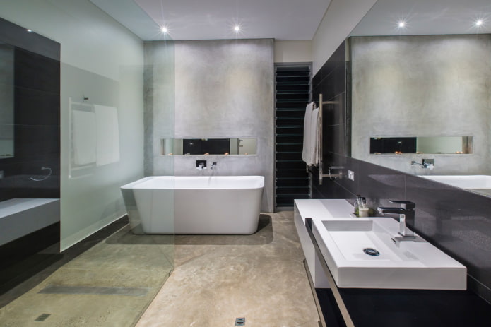 interno di un bagno moderno