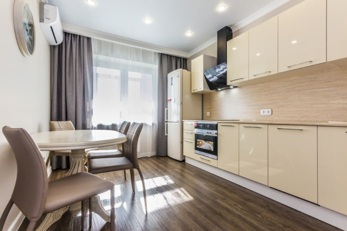 decorazione della cucina nei toni del beige