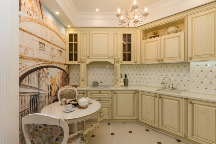 decorazione cucina beige
