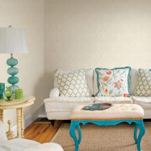Carta da parati beige: design, combinazione, scelta delle tende, 70+ foto dell'interno-21