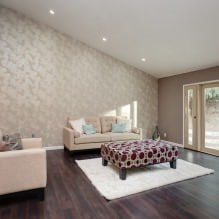 Carta da parati beige: design, abbinamento, scelta delle tende, oltre 70 foto nell'interior-0