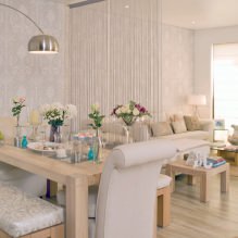 Carta da parati beige: design, combinazione, scelta delle tende, 70+ foto dell'interno-20