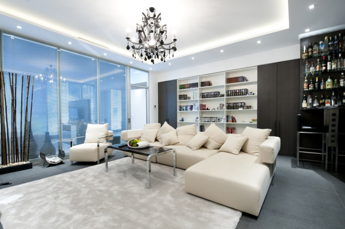 tappeto beige per un divano beige