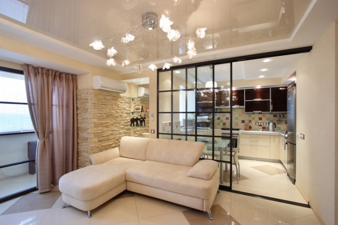soffitto teso beige