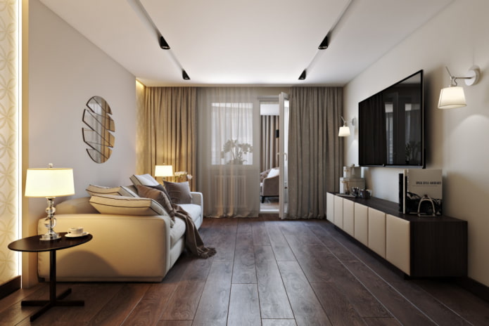 soggiorno beige moderno