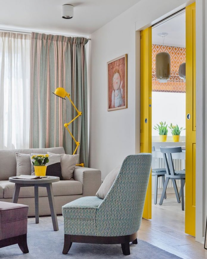 accenti gialli nel design