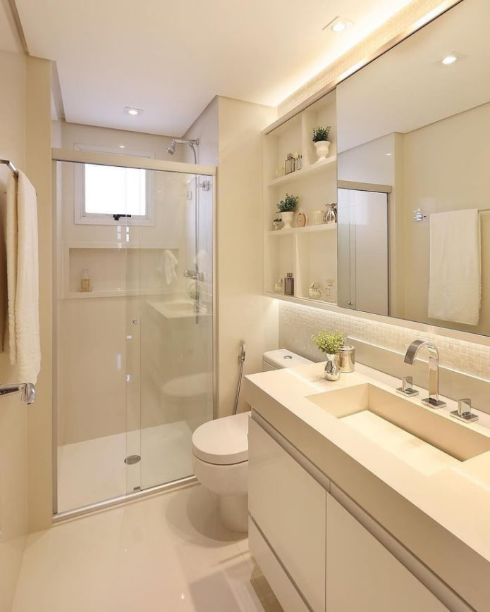 bagno dai toni caldi