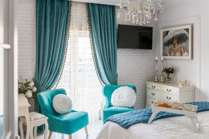 nappe su tende turchesi