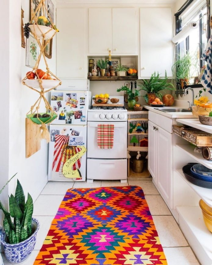 set da cucina in stile boho
