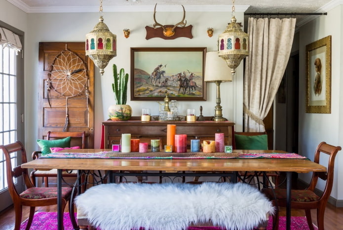 lampade in stile boho
