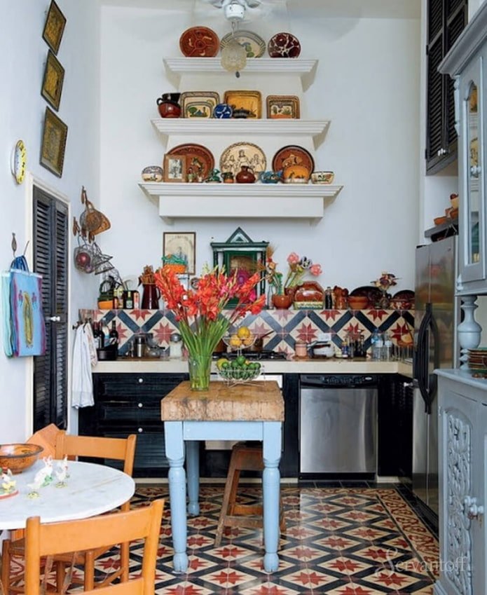 arredamento cucina in stile boho