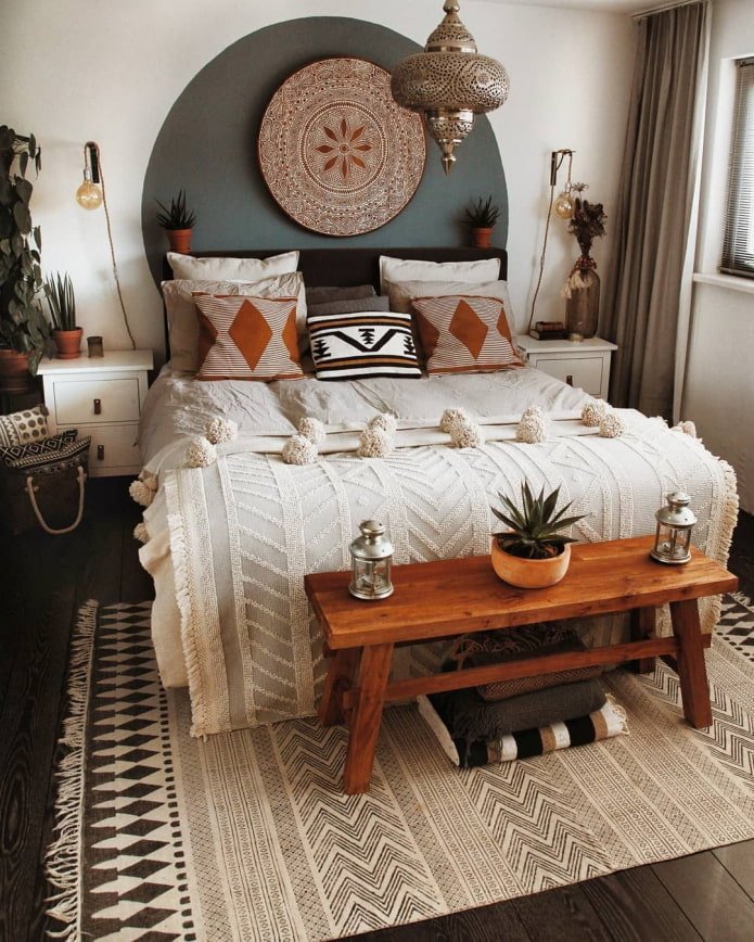 decorazione della parete della camera da letto