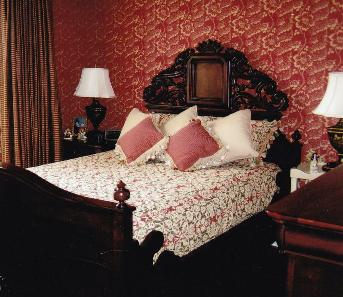 carta da parati in camera da letto