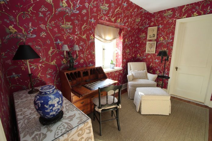 carta da parati nello studio