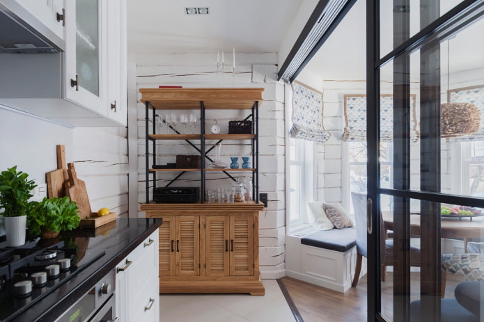 credenza in stile loft