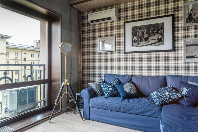 carta da parati in carta in stile loft