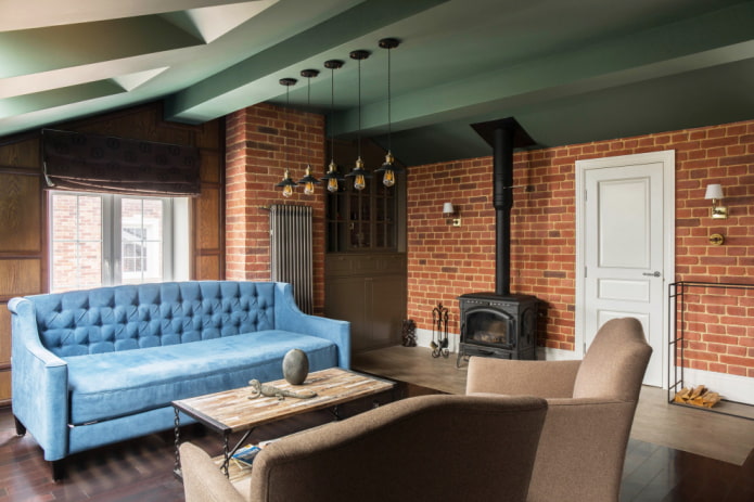 Stufa in stile loft