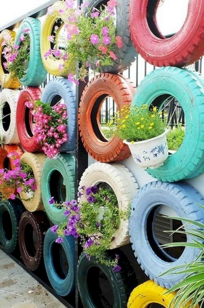 Recinzione con fiori