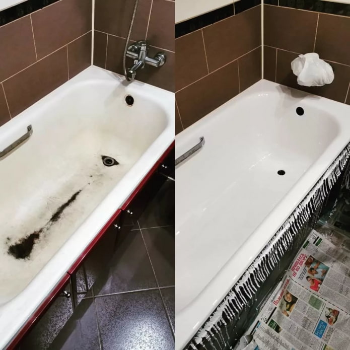 Vasca da bagno ristrutturata
