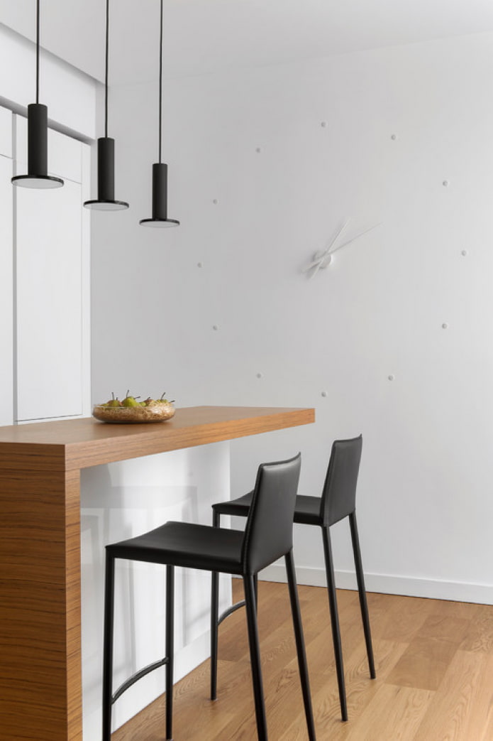 orologio minimalista all'interno
