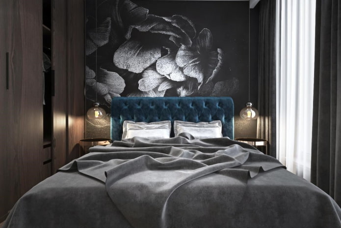 decorazione camera da letto nera