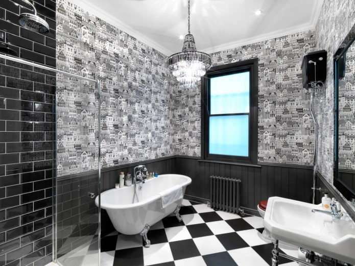 carta da parati per il bagno