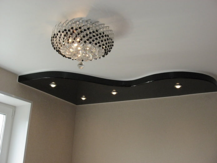 soffitto con angoli neri
