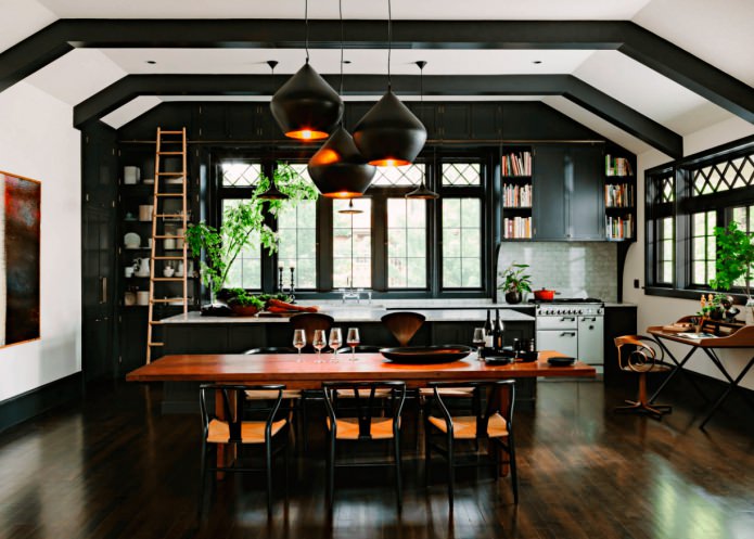 bellissimo set da cucina nero