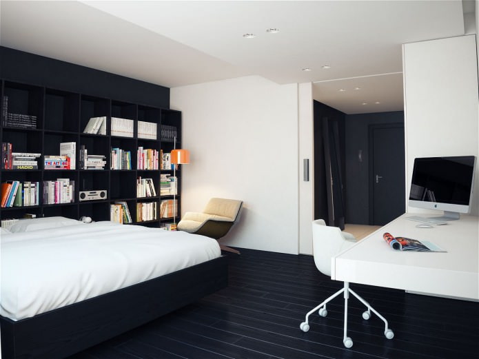 pavimento in legno in camera da letto