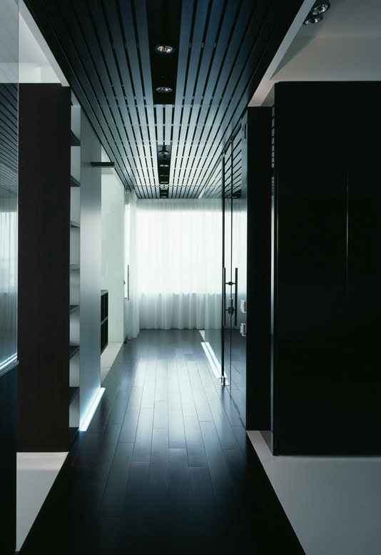 interno in bianco e nero
