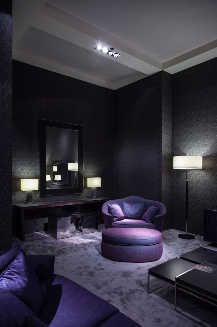 nero con viola all'interno