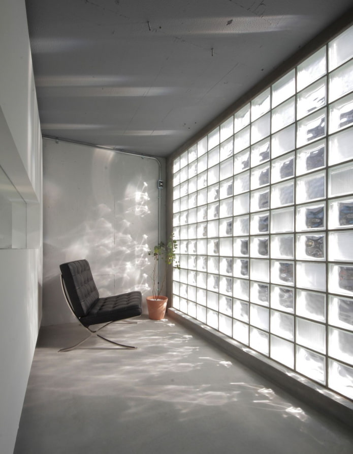 balcone in vetrocemento