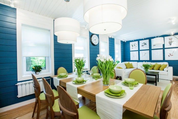 interno della cucina-sala da pranzo