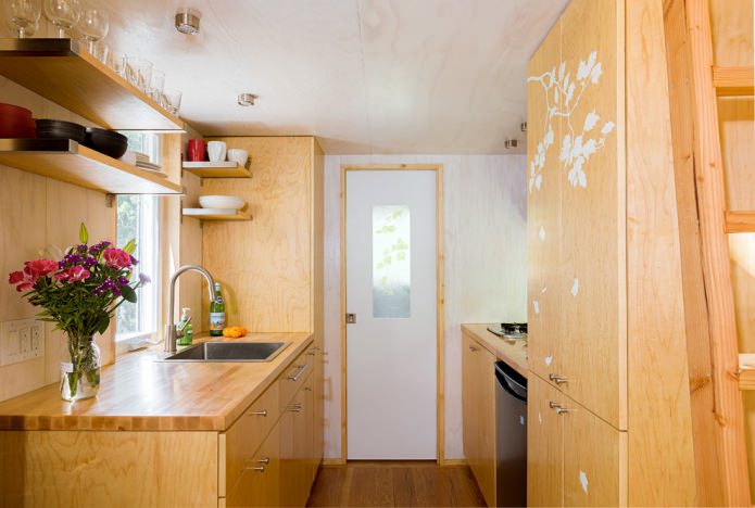 cucina in classe economica cottage di classe economica