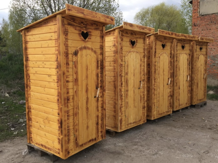 cabine per bagni in legno