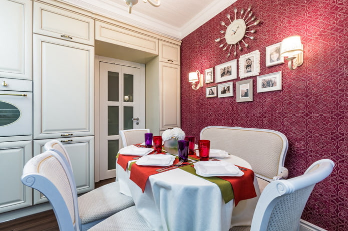 design della parete della sala da pranzo