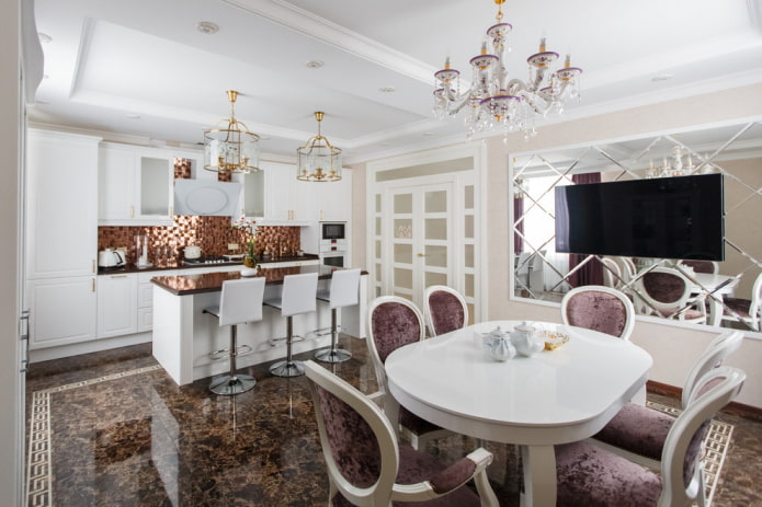 decorazioni per pareti della cucina in stile classico