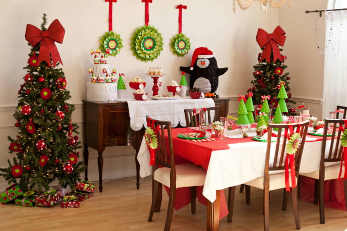 Decorazioni di Capodanno per la cucina